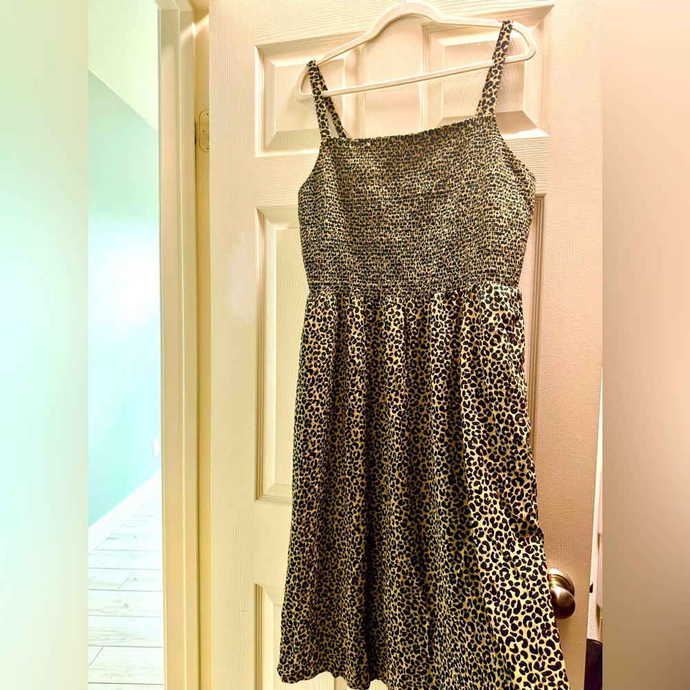 Old Navy Leopard Print Tank Dress